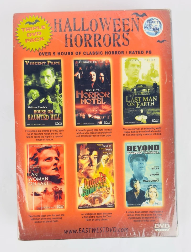 HALLOWEEN HORRORS 3 PACK DVD BOX SET, NEW AND SEALED 9 HOURS TRIPLE CLASSICS - Image 2 of 3