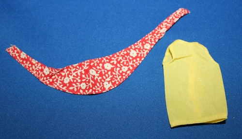 Vintage Barbie Skipper #3372 Fun Runners top and scarf