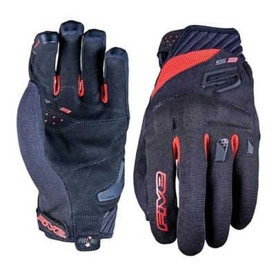 RS3 Evo Motorcycle Gloves for Men, Urban Riding Gloves for 09 M Black/Red