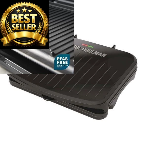 George Foreman Family-Size Grill & Panini Press, Nonstick 5-Serving, Black
Opens in a new window or