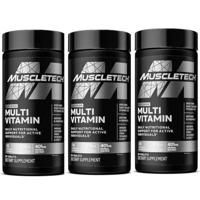 MuscleTech Platinum Multi Vitamin 90 Tablets Each (Pack of 3)