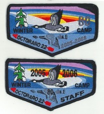 USA BOY SCOUTS OF AMERICA - OA OCTORARO LODGE 22 STAFF SCOUT FLAP PATCH (2 VAR)