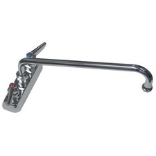 T S Brass B1113 4 in Deck Mount Heavy Duty Faucet w/ 12 in Spout