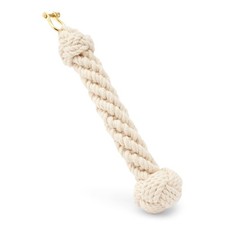 Maritim Glockenb&auml;ndsel 17cm geflochten aus Baumwolle mit Messing Sch&auml;kel