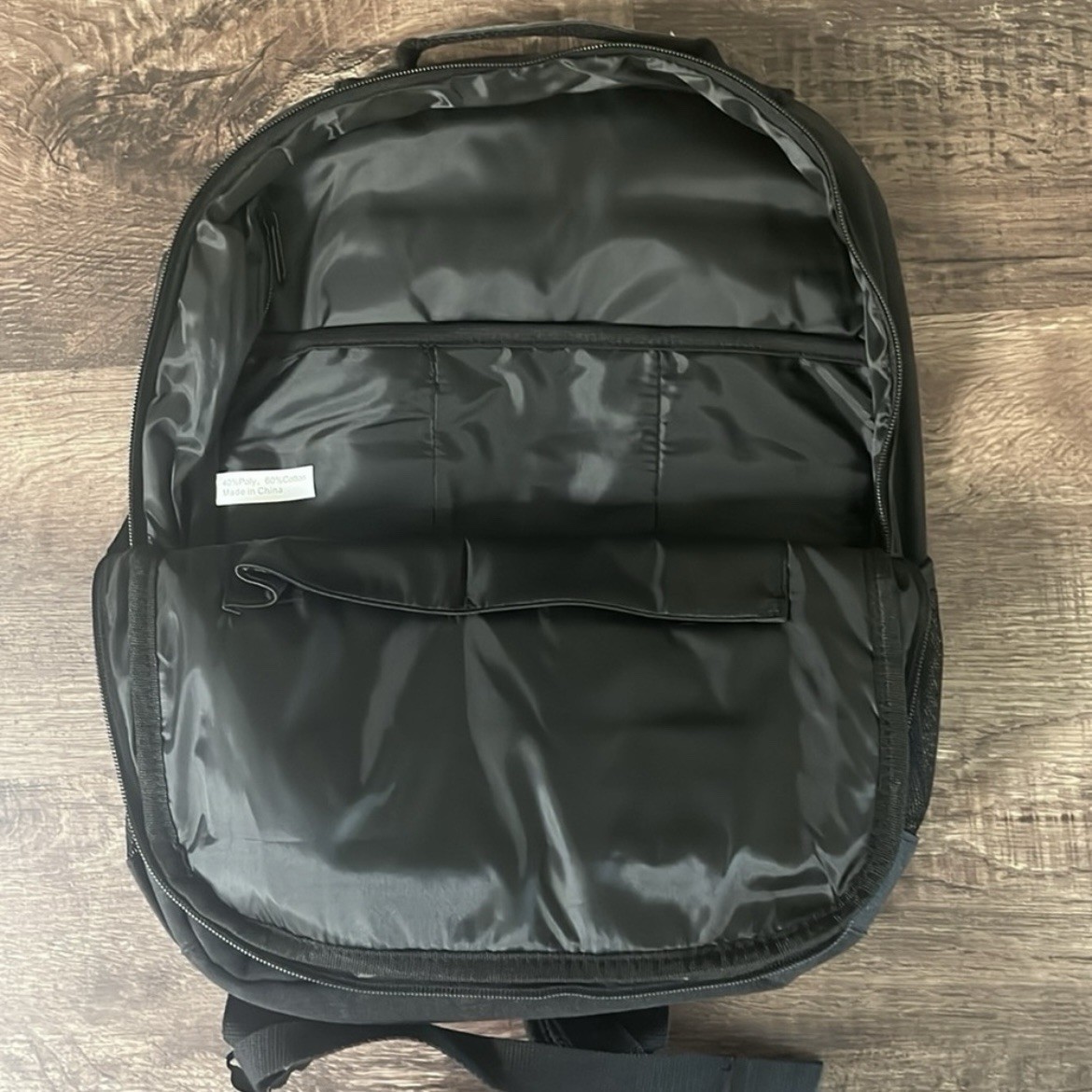 Bella Russo laptop backpack NWT NWT Bella Russo 17” Canvas Black Laptop Backpack w/ USB Port  main image 4