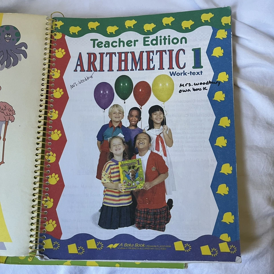 Abeka Arithmetic Work Text 1 Teacher Key 2nd Edition 1st Grade Speed Test Drill - Image 3 of 4