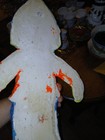 Vintage Chalkware Clown Thick Heavy Art Wall Hanging, Pockets Made On Pants — photo 4