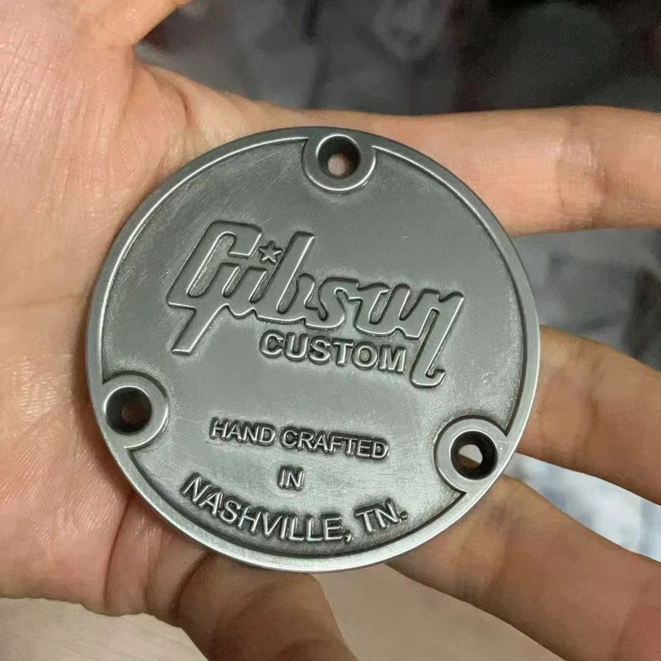 Cubierta de placa trasera de interruptor de palanca de guitarra de metal para guitarra Gibson LP Les Paul NUEVO - Imagen 3 de 4