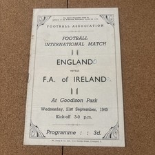 1949 England V Ireland At Everton