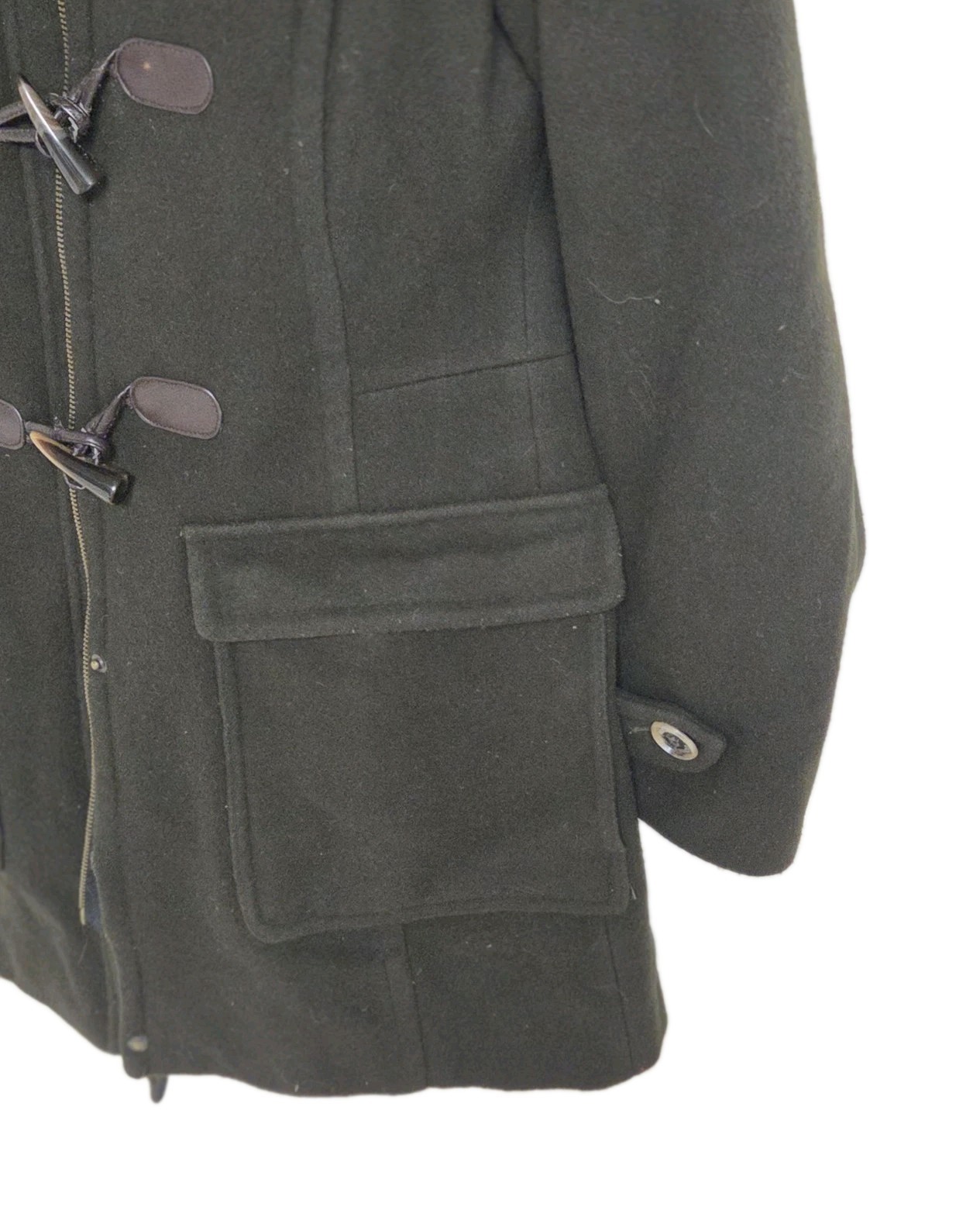 Pendleton Wool Toggle Jacket Duffle Style Olive G… - image 3