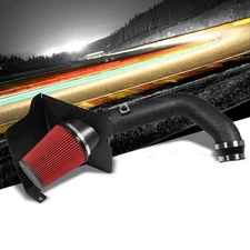 Cold Air Intake Kit Black Pipe+Heat Shield For Chevy 04-05 Silverado 2500 HD V8