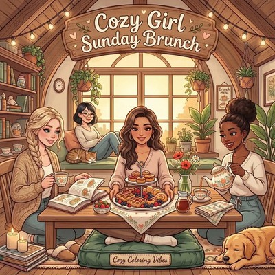 Cozy Coloring Vibes | Cozy Girl Sunday Brunch | Taschenbuch | Englisch (2026)