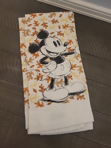 Disney Mickey Mouse Herbst Autumn 2er Pack Handtücher Blätter fallen Multi Neu mit Etikett - Bild 4 von 5