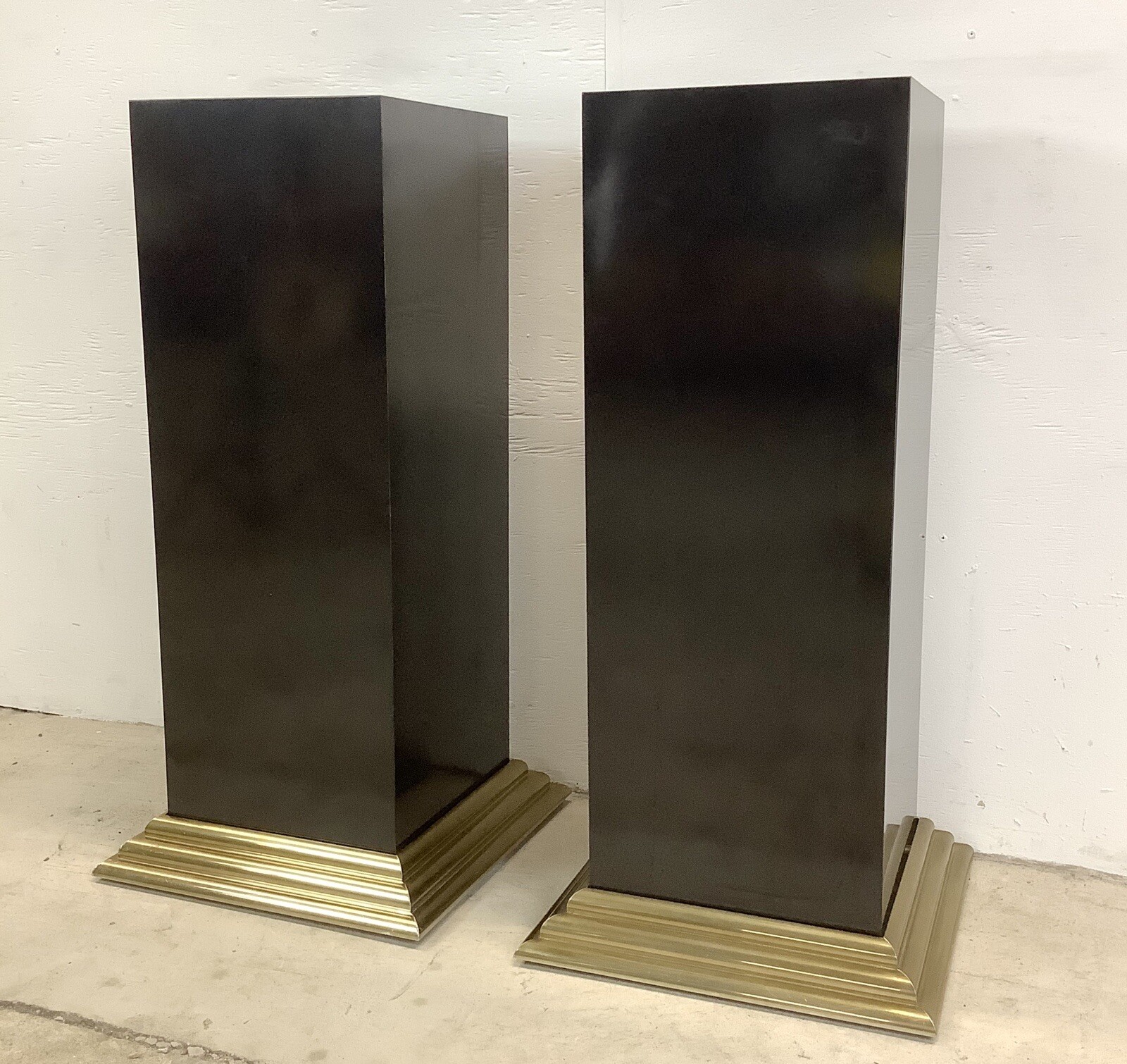 Pair Vintage Modern Decorator Pedestals eBay