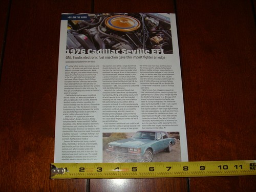 1976 CADILLAC SEVILLE EFI ORIGINAL 2020 ARTICLE - Picture 5 of 6