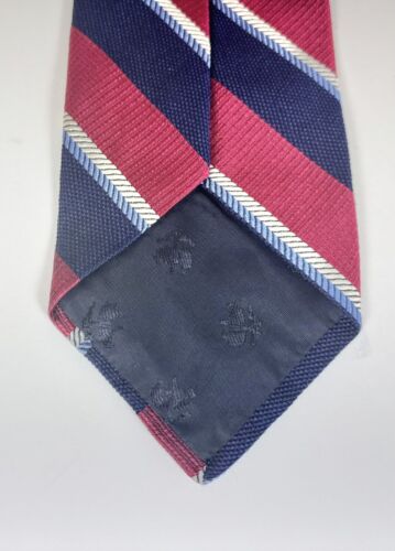 Brooks Brothers Makers and Merchants Red and Navy Blue Repp Stripe Tie - Picture 4 of 6
