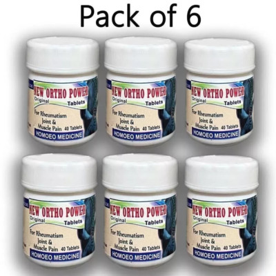 Ayurvedic New Ortho Power Tablets (6 x 40 Tablets) Total 240 Tablets