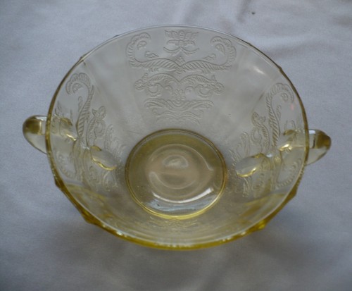 Vintage Federal Yellow Depression Madrid Glas 7 Stück Lot - Teller und mehr - Bild 3 von 7