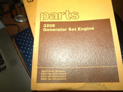 Caterpillar 3208 Generator set  engine original parts book 