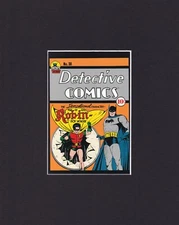 8X10" Matted Art Print DC Comics Book Cover: Detective Comics #38 (1940) Batman