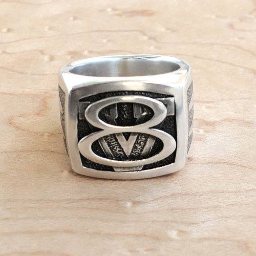 V8 Ring, V8 Motor, 925 Silber, v8 Hot Rod, Muscle Cars, Boss Hoss, US Cars - Bild 2 von 6