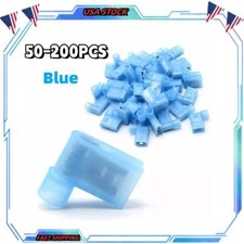 50-200x Nylon Flag Spade Terminals Female Crimp Connectors Insulated 16-14 AWG