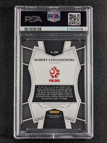 2016-17 Panini Select Robert Lewandowski Silver Parallel Poland #159 PSA 9 - Bild 2 von 3