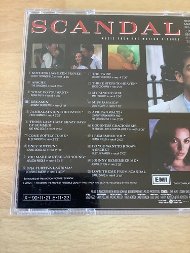 Various - Scandal (Music From The Motion Picture) 🇯🇵 Japan CD + OBI (1989) - Picture 4 of 11