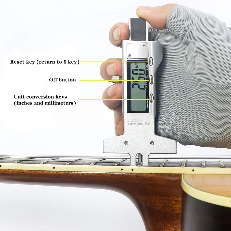 Guitar Digital Display String Gauge, String Height Measurement Dial ...