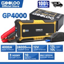 GOOLOO 4000A Car Jump Starter Power Bank Lithium Battery 12V Jump Box Portable 
