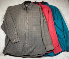 Casual Shirts Men's Large Long Sleeve Button Work Around House Workwear Lot of 3
