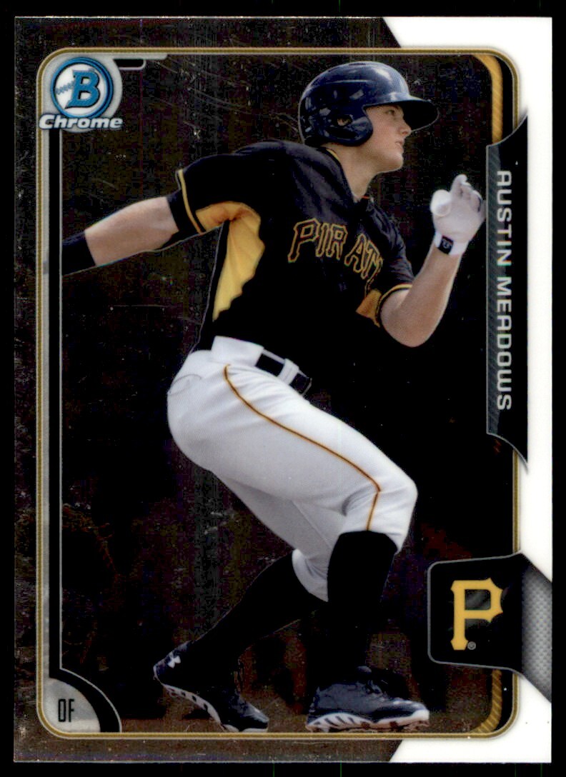2015 Bowman Chrome Prospects #BCP126 Austin Meadows 2 Pittsburgh Pirates