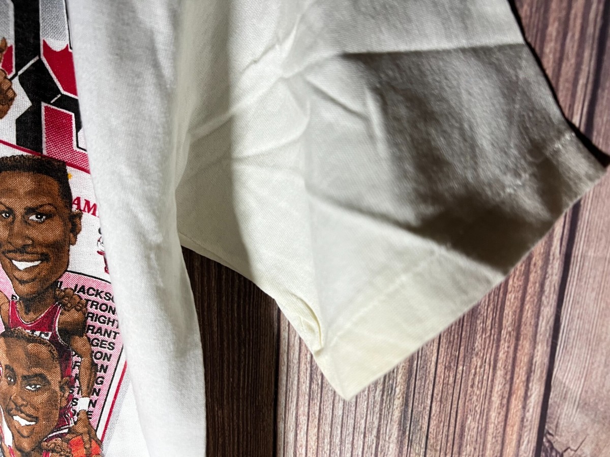 ヴィンテージ✨️Michael Jordan 優勝新聞記事プリントTシャツ L Michael Jordan SS Tee