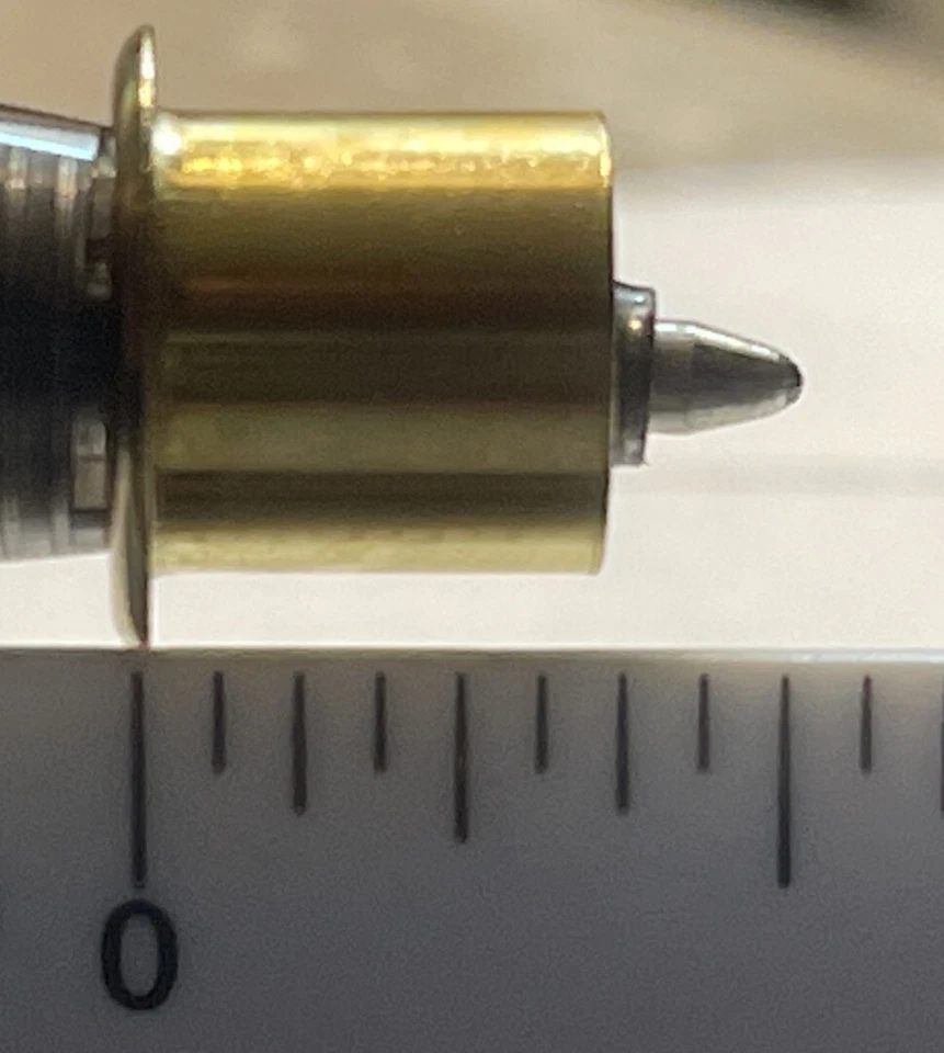 Drum Air Vent Grommet Long (3/8”x3/8”)BRASS will FIT some GRETSCH Badges & More - Image 3 of 4