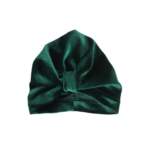 Baby Kid Girl Child Solid Velvet Stretch Turban Hat Hair Head Wrap Beanie Cap - Picture 8 of 13