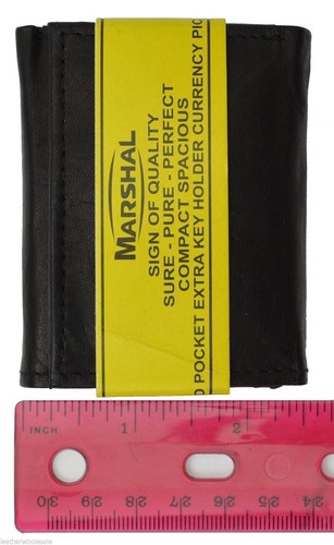 GENUINE LEATHER KIDS SMALL TRIFOLD/MONEY WALLET BY MARSHAL - Picture 4 of 5