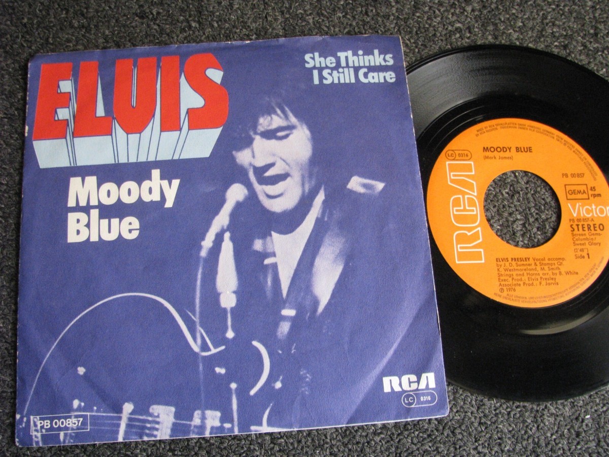 Elvis Presley-Moody Blue 7 PS-1976 Germany- RCA Victor-PB