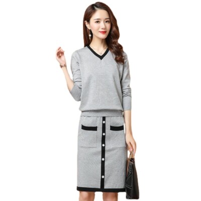 Shoulder Jumper Knit Skirt Jumper Set ASOS EDITION Knitted Maxi