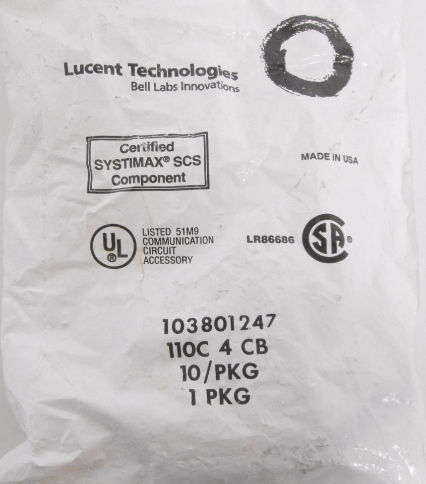 Lucent Technologies 103801247 Connector Blocks 110C-4CB (Lot 30) Three Bags - Image 2 of 3