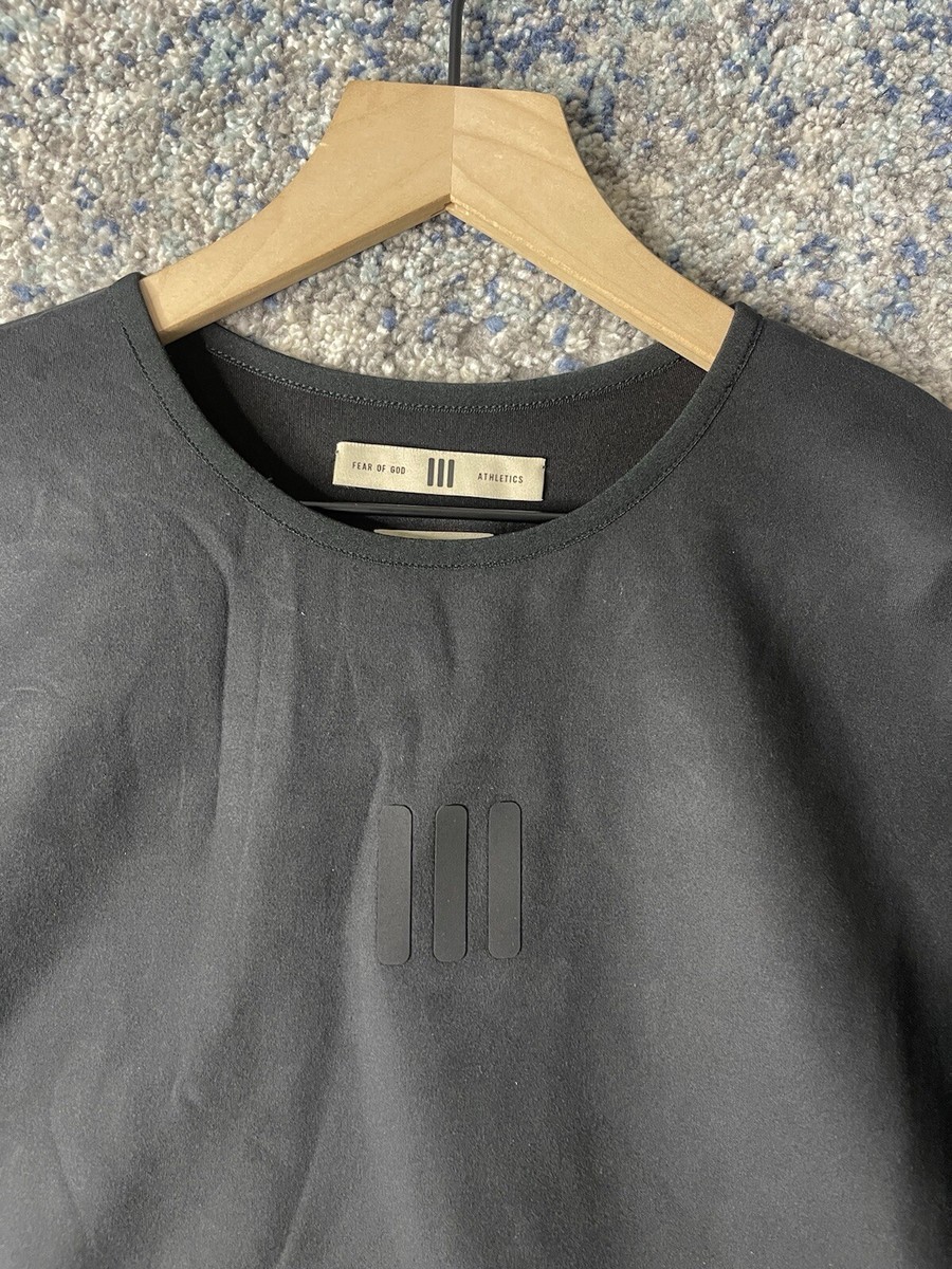 ★24SS 最新作★FEAR OF GOD ATHLETICS Heavy Fleece Crewneck Heavy Fleece Crewneck - Black | Fear of God ESSENTIALS