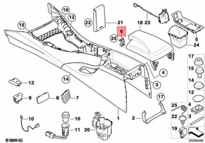 BMW 51167153718 Genuine OEM Factory Original Armrest Hook for sale 