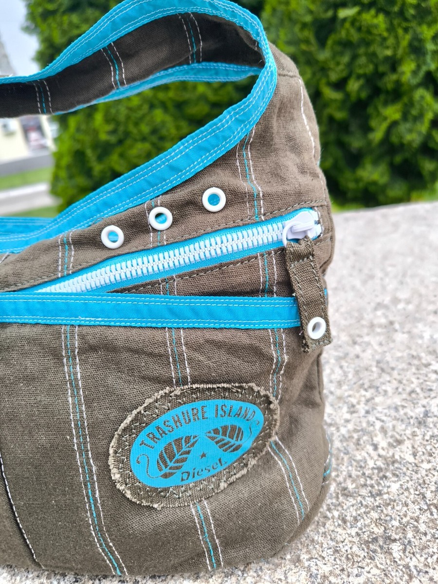 Diesel Y2K SMALL fabric linen hand bag shoulder bag streetwear | eBay