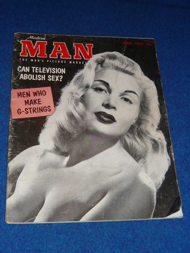 June 1955 MODERN MAN Mens Magazine CHEESECAKE Pin-up Girls GLORIA PALL Tom Mix +