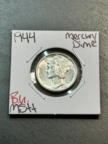 1944 Mercury Silver Dime Gem BU Uncirculated MS++ Coin (Raw12153)