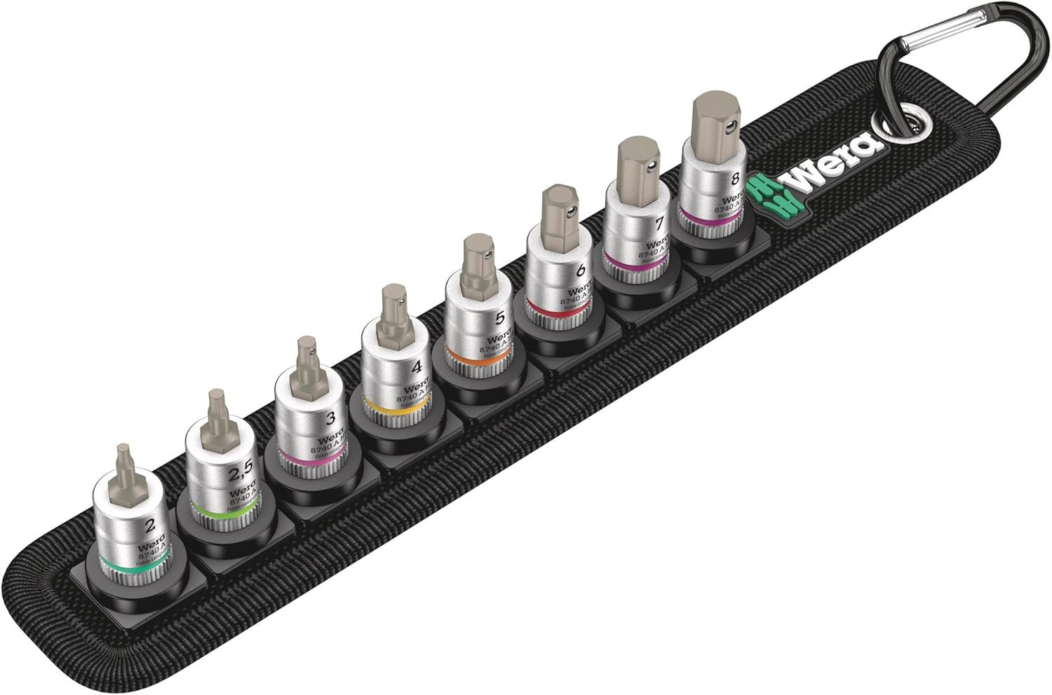 Jeu de Douilles Zyklop 05003881001 à Emmanchement 1/4" avec Fonction de Retenue