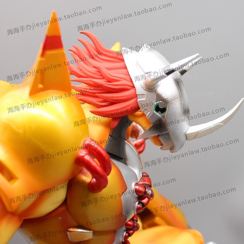 GK Digimon War Greymon PVC Figur Modell Statue gold schwarz 38,5 cm Sammlung Geschenk - Bild 9 von 26