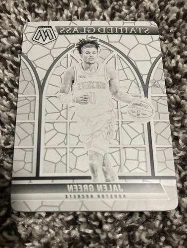 2022 National Treasures Jalen Green 2021-22 STAINED GLASS Printing Plate 1/1 RC