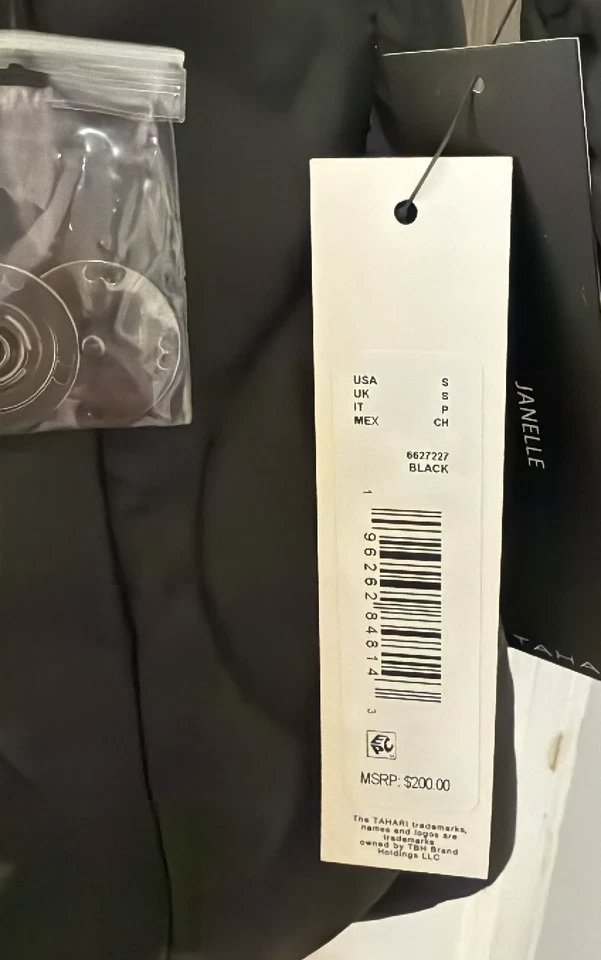 TAHARI LONG Double Layer Puffer Coat Color Black Size Small CL - Изображение 3 из 4