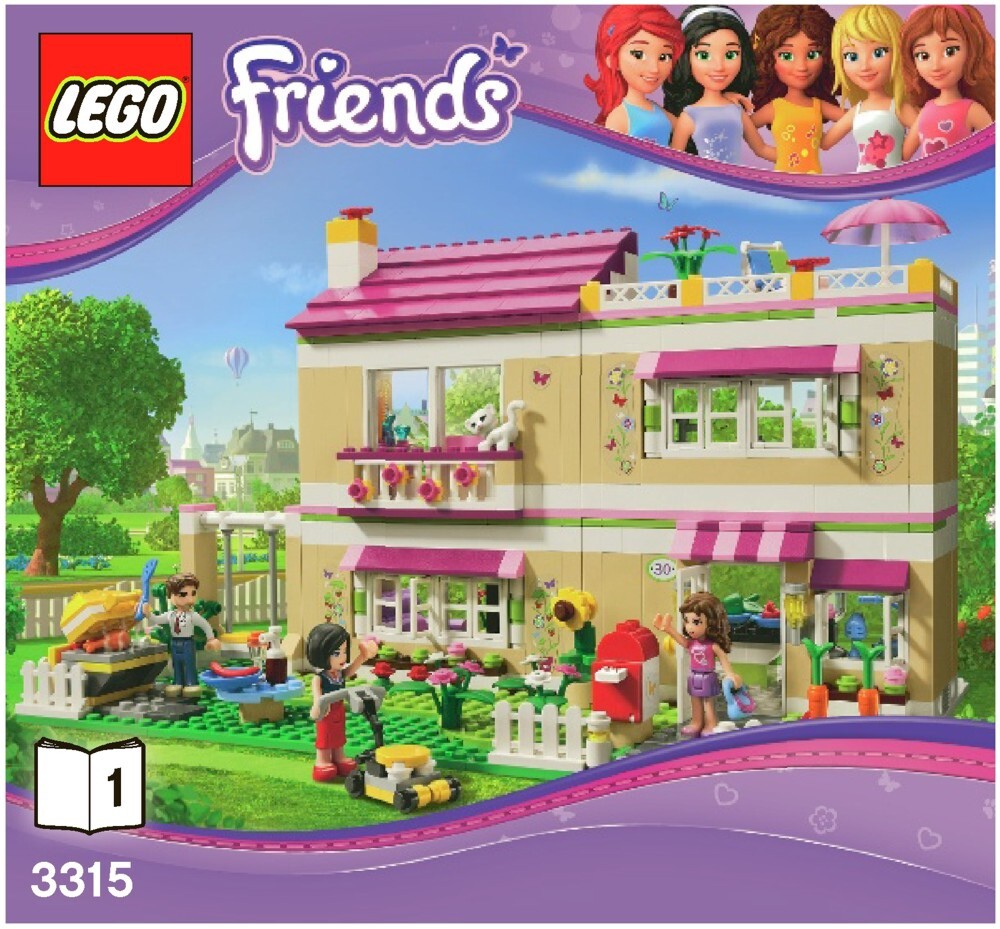 LEGO Olivia's House (3315) 100% Complete W/ Manual 673419165709|