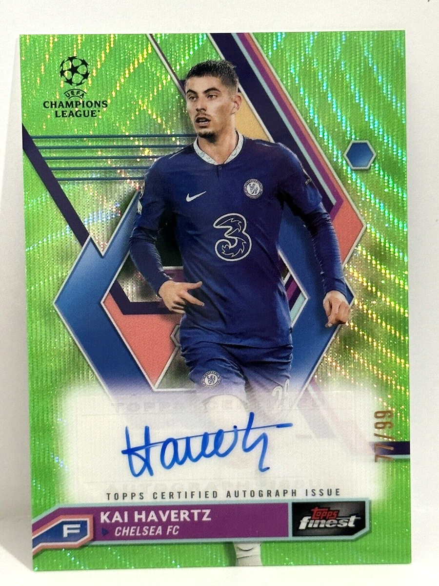 2022-23 Topps Finest UCL Chelsea Arsenal Kai Havertz Auto Green